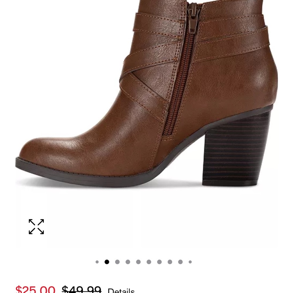 Brown Leather Ankle Boots - Picture 2 of 2